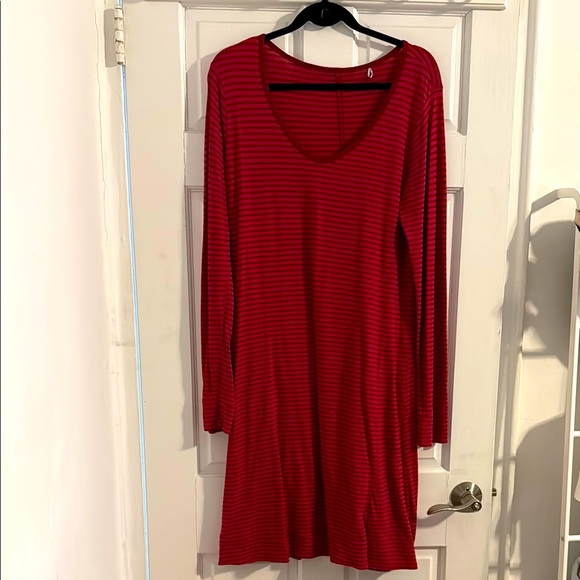 Toad&Co Striped Long-Sleeved Dress - Picture 1 of 4
